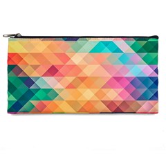 Texture Background Squares Tile Pencil Cases by Pakrebo