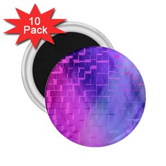 Texture Cell Cubes Blast Color 2 25  Magnets (10 Pack)  by Pakrebo