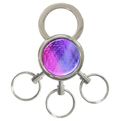 Texture Cell Cubes Blast Color 3-ring Key Chains by Pakrebo