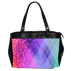 Texture Cell Cubes Blast Color Oversize Office Handbag (2 Sides) by Pakrebo