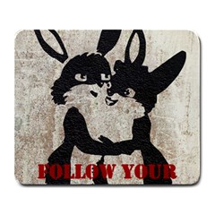 Follow Your Heart Large Mousepads by LalaChandra