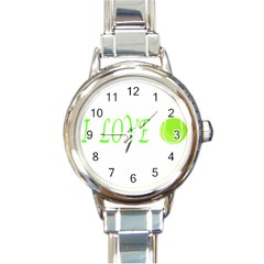 I Lovetennis Round Italian Charm Watch