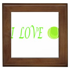 I Lovetennis Framed Tiles by Greencreations