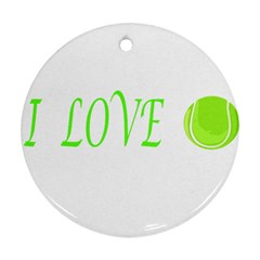 I Lovetennis Ornament (round)