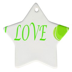 I Lovetennis Ornament (star)