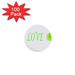 I loveTennis 1  Mini Buttons (100 pack)  Front