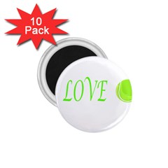 I Lovetennis 1 75  Magnets (10 Pack)  by Greencreations