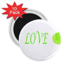 I Lovetennis 2 25  Magnets (10 Pack)  by Greencreations