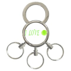 I Lovetennis 3-ring Key Chains by Greencreations