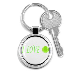 I Lovetennis Key Chains (round)  by Greencreations