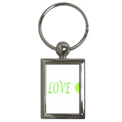 I Lovetennis Key Chains (rectangle) 