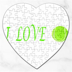 I Lovetennis Jigsaw Puzzle (heart) by Greencreations