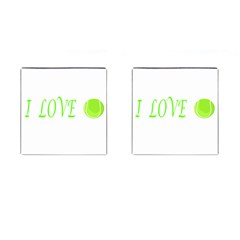 I Lovetennis Cufflinks (square) by Greencreations