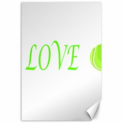 I Lovetennis Canvas 20  X 30  by Greencreations