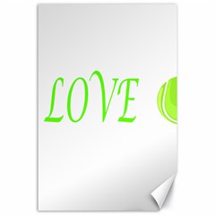 I Lovetennis Canvas 24  X 36  by Greencreations