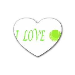 I Lovetennis Heart Coaster (4 Pack)  by Greencreations