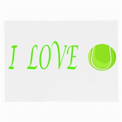 I Lovetennis Large Glasses Cloth by Greencreations