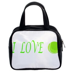 I Lovetennis Classic Handbag (two Sides) by Greencreations