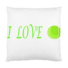 I Lovetennis Standard Cushion Case (one Side) by Greencreations