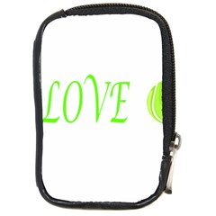 I Lovetennis Compact Camera Leather Case by Greencreations