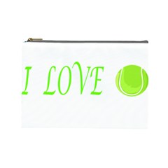 I Lovetennis Cosmetic Bag (large) by Greencreations