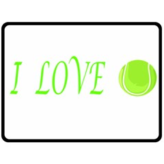 I Lovetennis Fleece Blanket (large) 