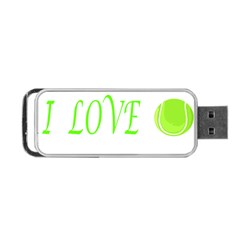 I Lovetennis Portable Usb Flash (two Sides) by Greencreations