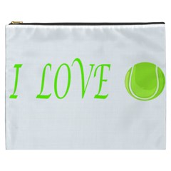 I Lovetennis Cosmetic Bag (xxxl) by Greencreations