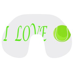 I Lovetennis Travel Neck Pillows by Greencreations