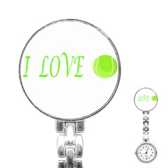 I Lovetennis Stainless Steel Nurses Watch by Greencreations