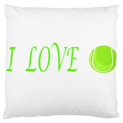 I Lovetennis Standard Flano Cushion Case (one Side) by Greencreations