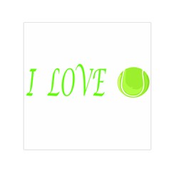 I Lovetennis Small Satin Scarf (square) by Greencreations