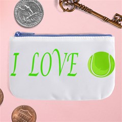 I Lovetennis Large Coin Purse by Greencreations