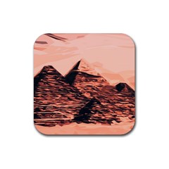 Pyramid Egypt Monumental Rubber Coaster (square)  by Pakrebo