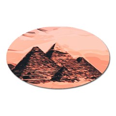 Pyramid Egypt Monumental Oval Magnet by Pakrebo