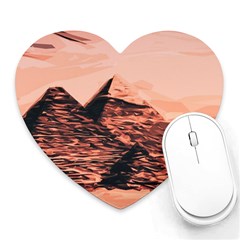 Pyramid Egypt Monumental Heart Mousepads by Pakrebo