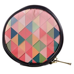 Background Geometric Triangle Mini Makeup Bag by Pakrebo