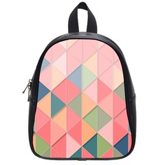 Background Geometric Triangle School Bag (small) by Pakrebo