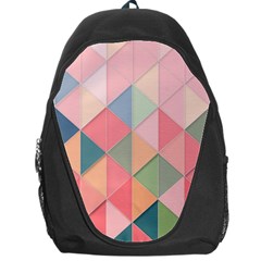 Background Geometric Triangle Backpack Bag