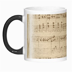 Vintage Beige Music Notes Morph Mugs