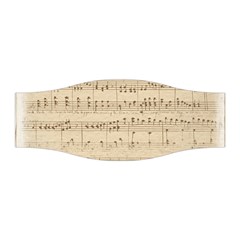 Vintage Beige Music Notes Stretchable Headband by Pakrebo