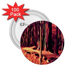 Forest Autumn Trees Trail Road 2 25  Buttons (100 Pack) 