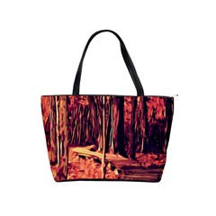 Forest Autumn Trees Trail Road Classic Shoulder Handbag by Pakrebo