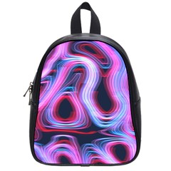 Pattern Color Curve Movement School Bag (small) by Pakrebo