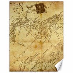 Vintage Map Background Paper Canvas 18  X 24  by Pakrebo