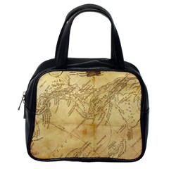 Vintage Map Background Paper Classic Handbag (one Side) by Pakrebo