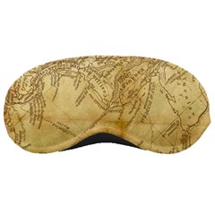 Vintage Map Background Paper Sleeping Masks