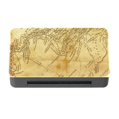 Vintage Map Background Paper Memory Card Reader With Cf