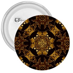 Gold Black Book Cover Ornate 3  Buttons by Pakrebo