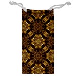 Gold Black Book Cover Ornate Jewelry Bag Front